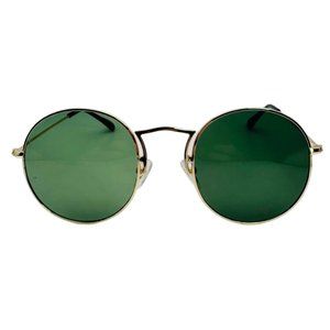 9308 | Green Lens Circle Sunglasses
